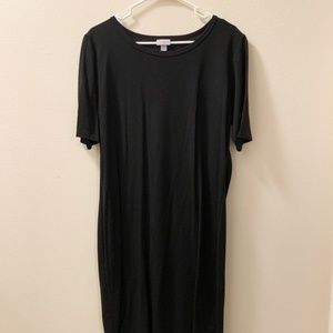 2XL SOLID BLACK Lularoe Julia Dress